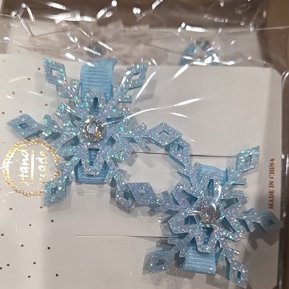 30 Pcs Sparkly Snowflake Hair Clips - Picture 11 of 12